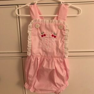 Baby girls bubble jumper (WITH INITIALS)